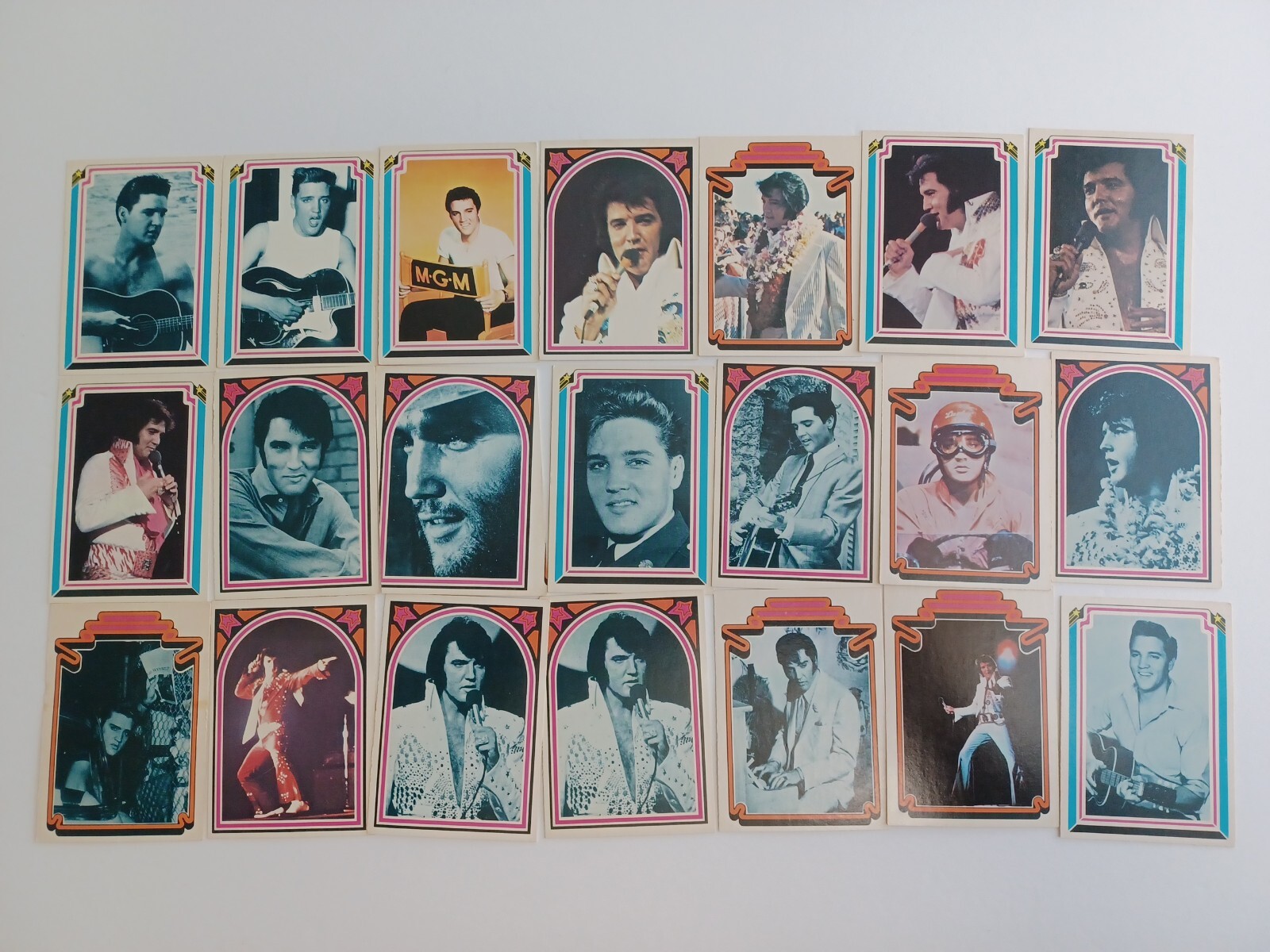 Vintage 1978 Boxcar Enterprise Elvis Presley Facts Trading Card Set of 21 VGUC* Vintage 1978 Boxcar Enterprise Elvis Presley Facts Trading Card Set of 21 VGUC*
