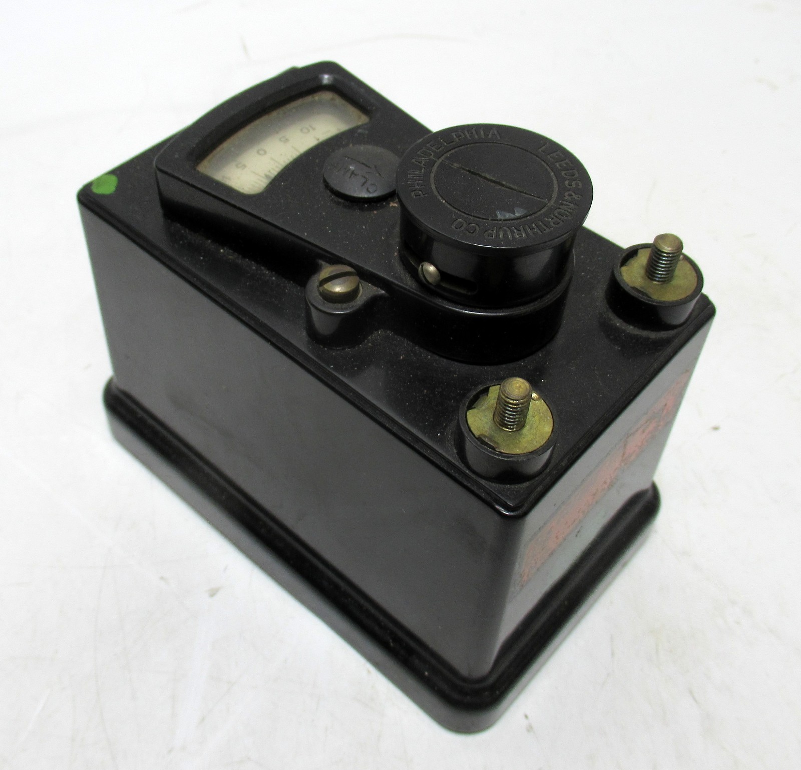 Antique Leeds & Northrup DC Microammeter Galvanometer Electrical Meter 4.5