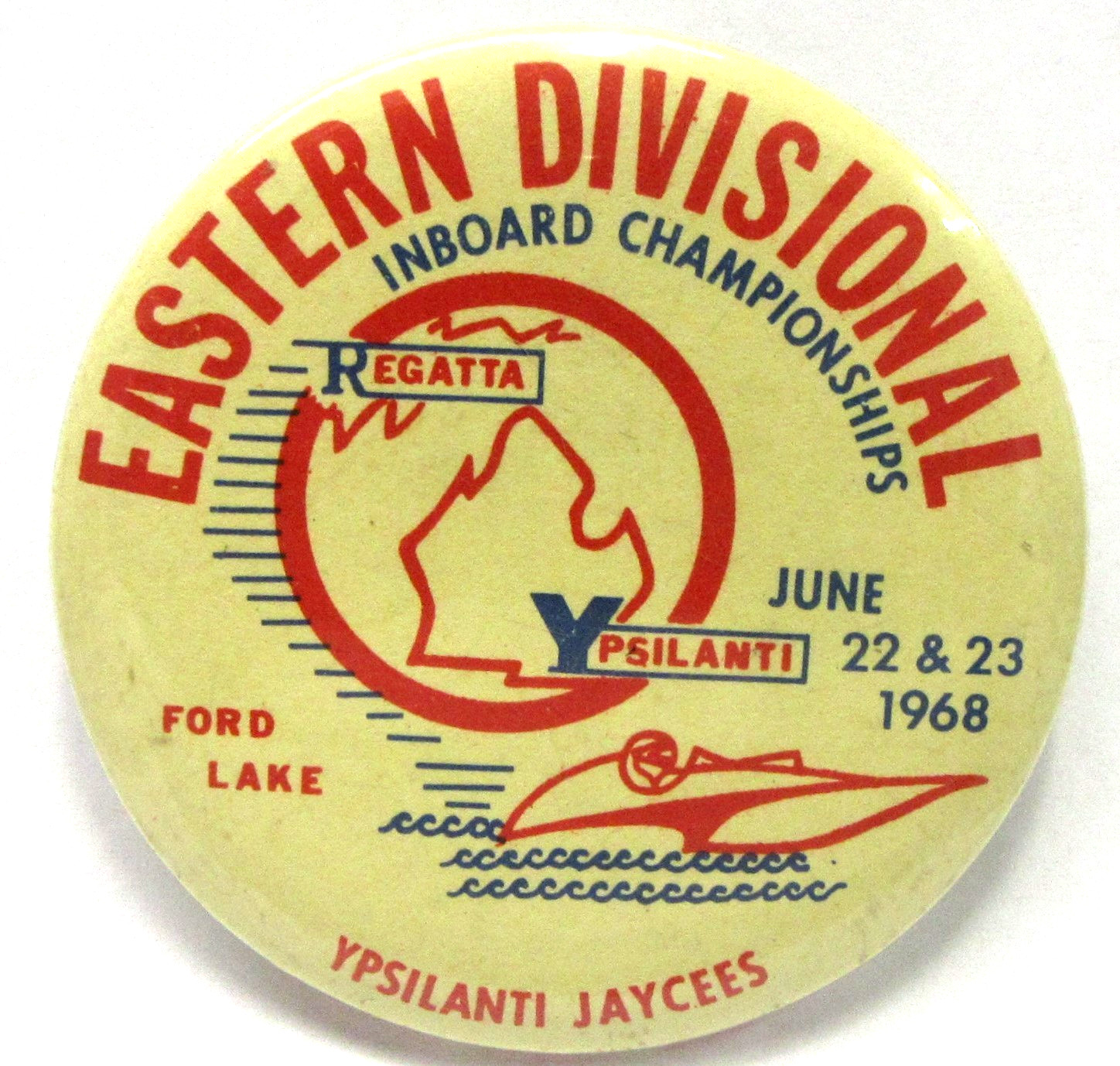 1968 EASTERN DIV. INBOARD CHAMPION Ypsilanti MI hydroplane boat 2.25\