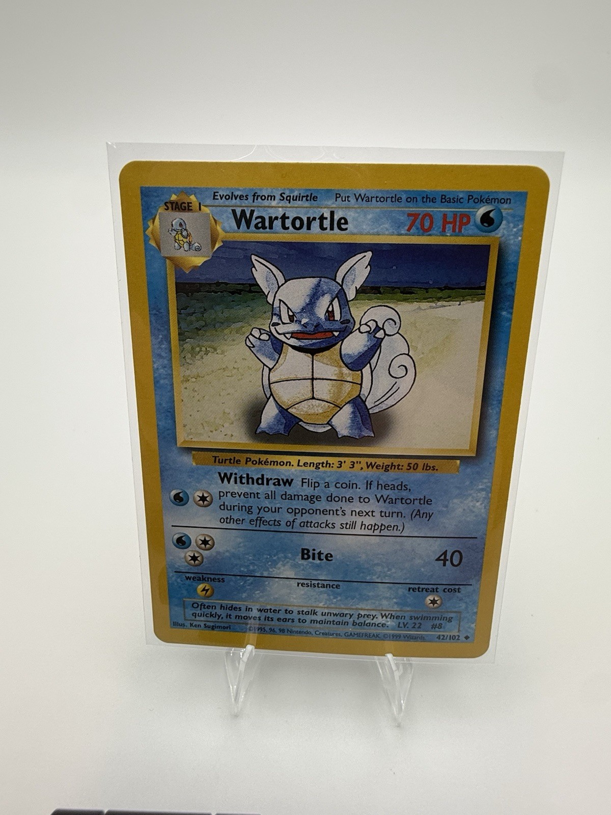 Wartortle 042/102 Base Set Regular Lot of 2 Cards Pokemon TCG
