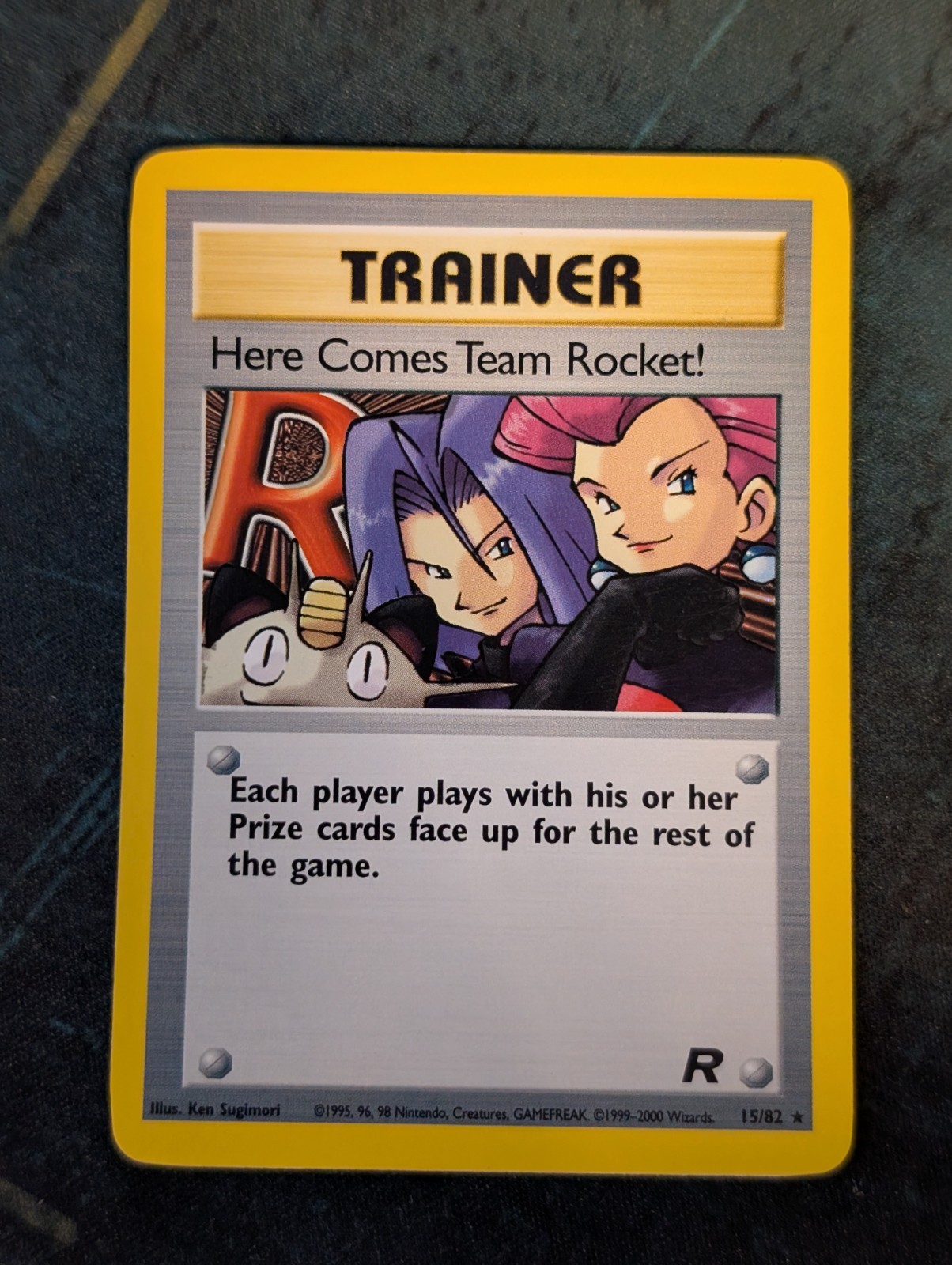 Pokémon TCG Team Rocket 15/82 Rare Card Here Comes Team Rocket LP