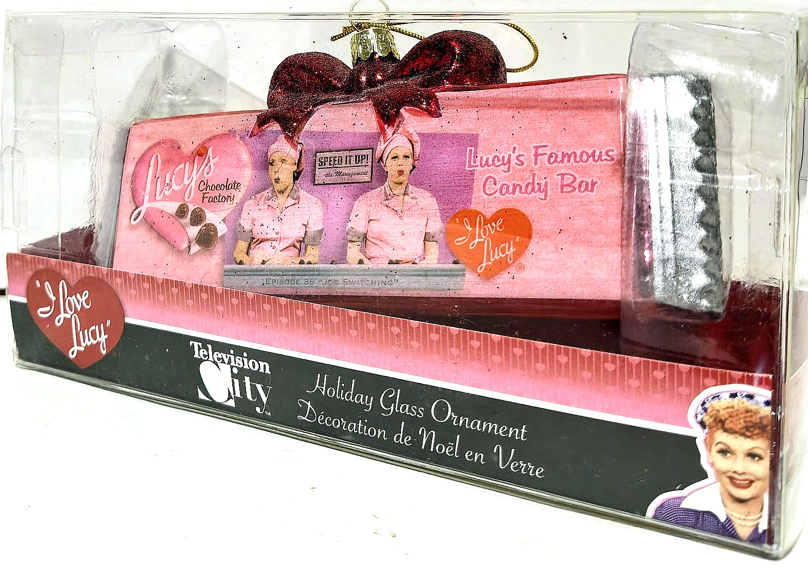 I Love Lucy - Kurt Adler - Chocolate Bar - Glass Christmas Ornament I Love Lucy - Kurt Adler - Chocolate Bar - Glass Christmas Ornament