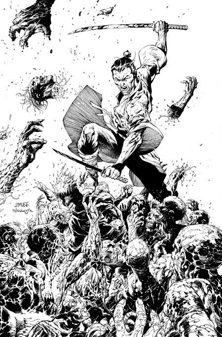 DEAD SAMURAI #8 - JIM LEE COVER D INC 1:10 B&W VIRGIN VARIANT DEAD SAMURAI #8 - JIM LEE COVER D INC 1:10 B&W VIRGIN VARIANT