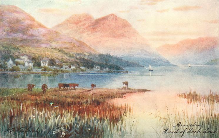 Loch Long Scotland Arrochar, Head Of Loch Long OLD PHOTO Loch Long Scotland Arrochar, Head Of Loch Long OLD PHOTO