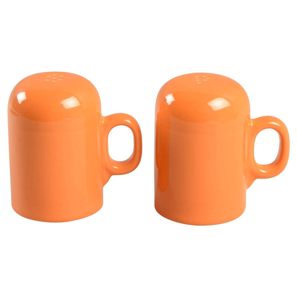 Homer Laughlin  Fiesta Tangerine  Stove Top Salt & Pepper 3721880