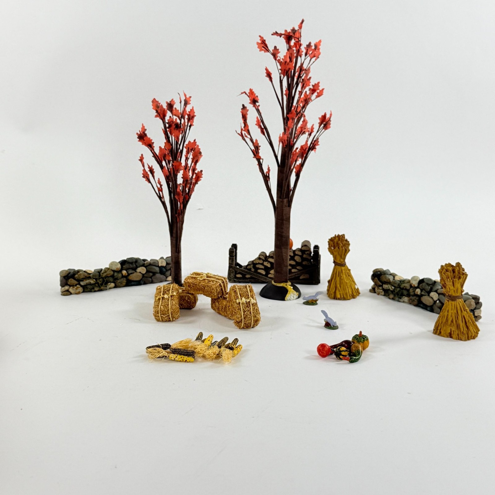 Vintage Dept 56 Autumn Landscape Village Accessories 53138 Missing 2 squirrels