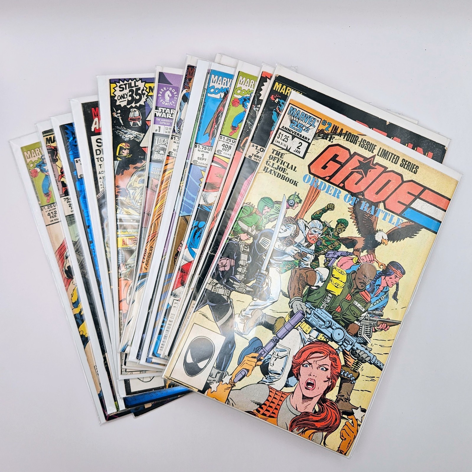Marvel Comics Lot of 15 Mixed Issues 1980s 1990s 2000s Bagged Boarded Reader Marvel Comics Lot of 15 Mixed Issues 1980s 1990s 2000s Bagged Boarded Reader