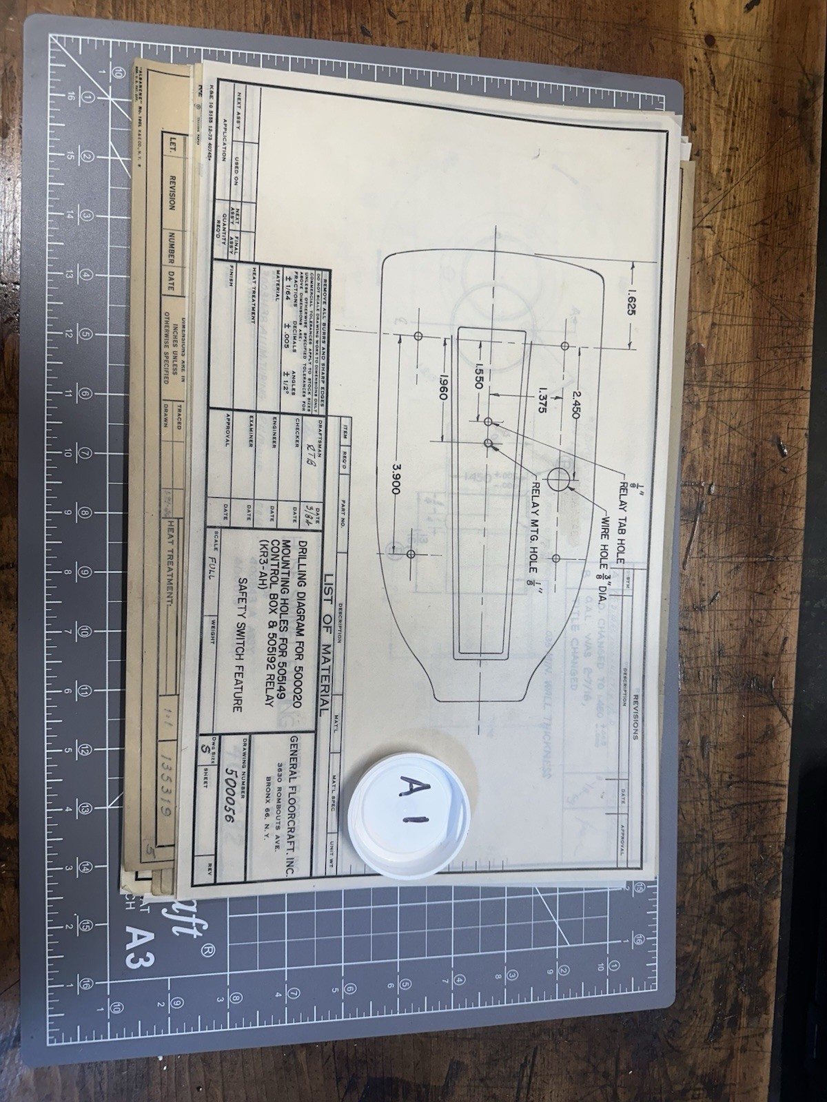 Vintage Blueprints 1940’s-80’s Lot Of 50 