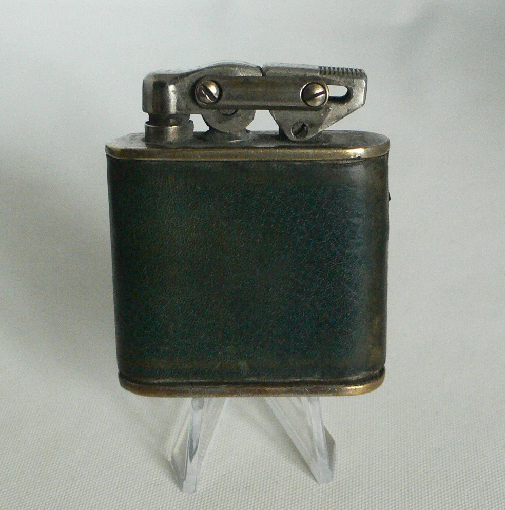 Vintage Art Deco Karl Wieden KW Lift Arm Lighter Solingen Germany 1930s Leather