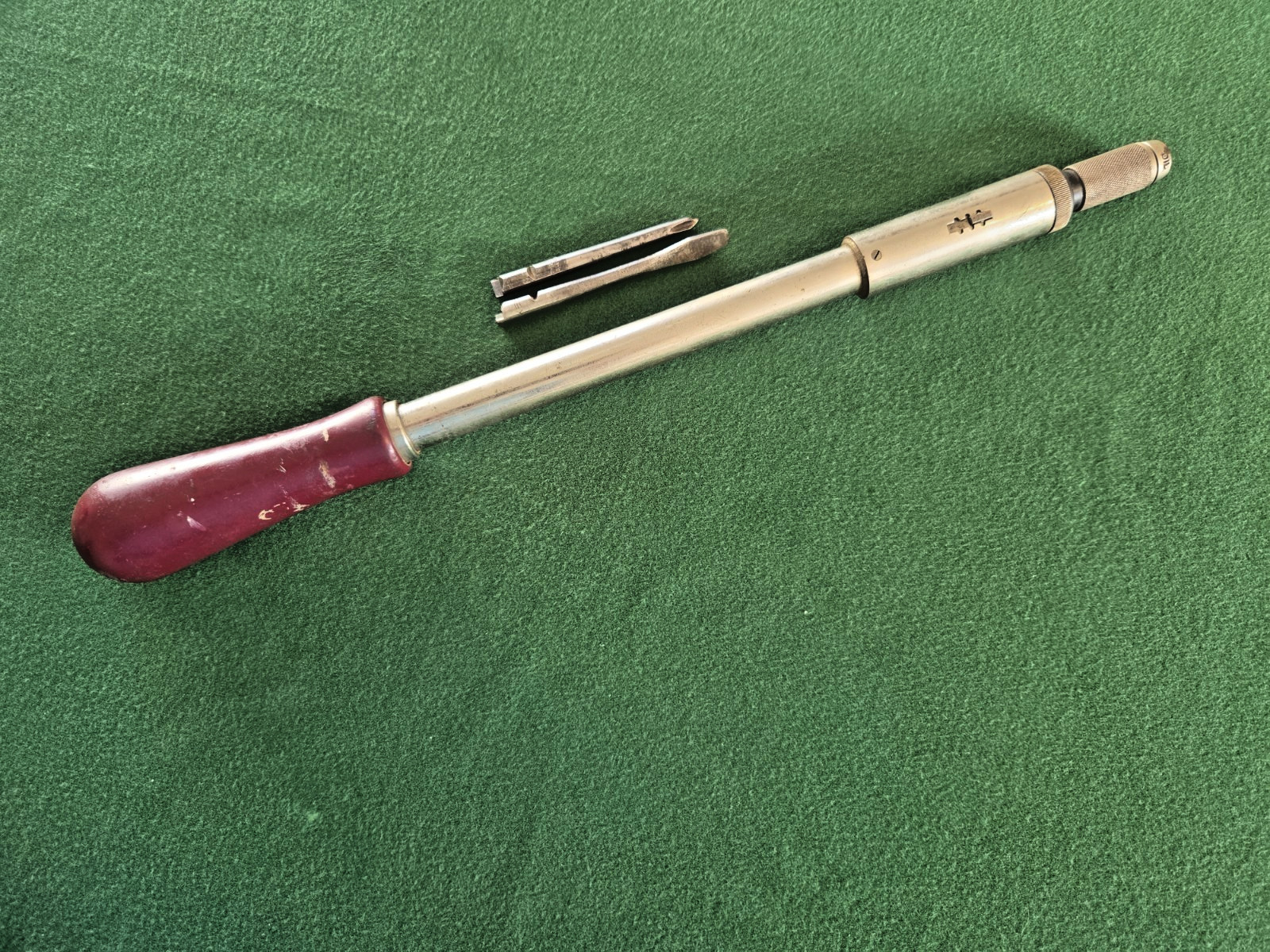 VINTAGE #131A STANLEY \'\'YANKEE\'\' NORTH BROS RATCHETING SCREWDRIVER W/2 BITS USA