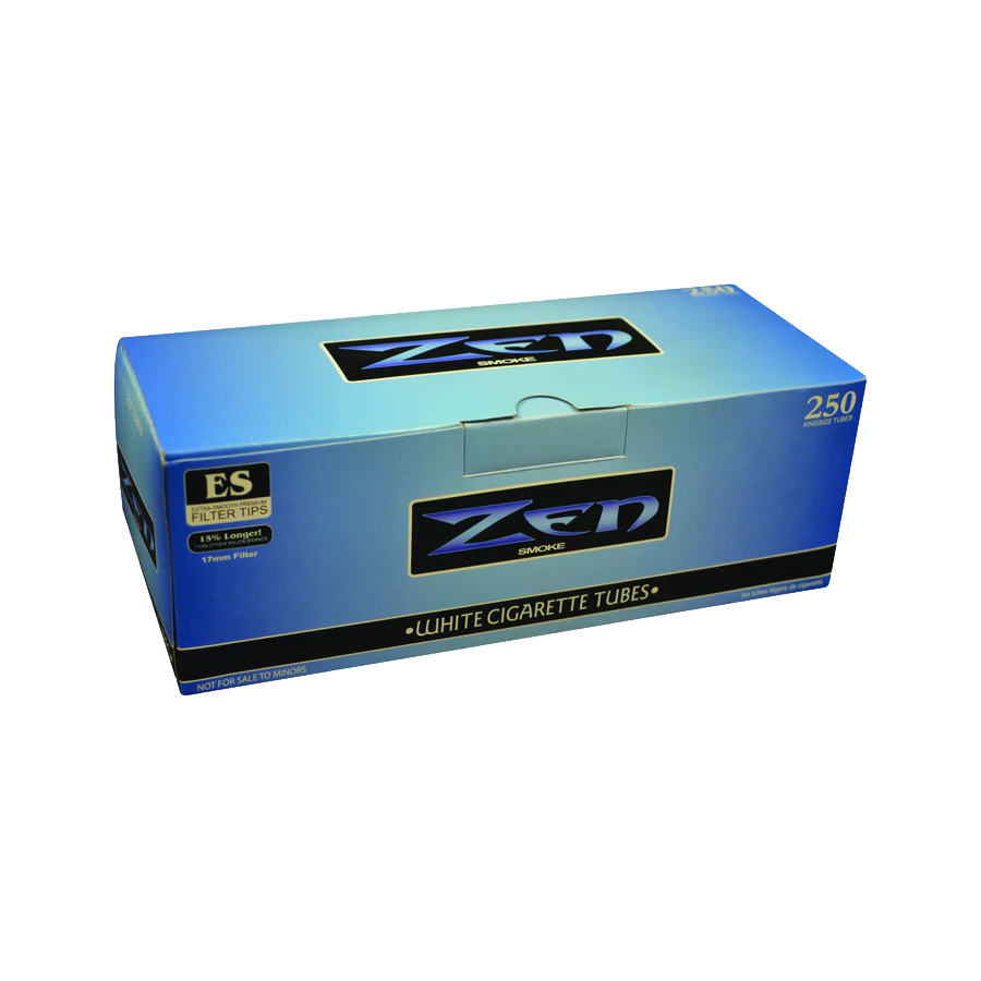 Zen King Size White Cigarette Tube - 250 Count Zen King Size White Cigarette Tube - 250 Count