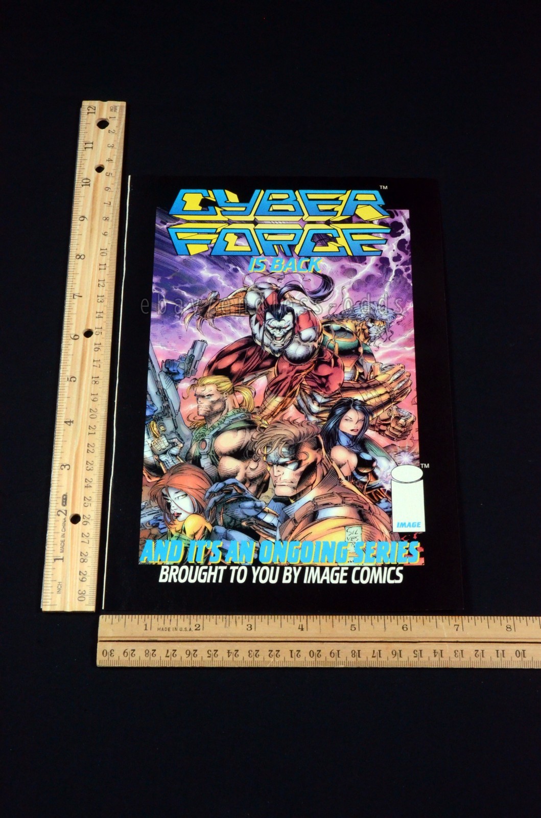 1994 Cyber Force Image Comics Magazine Page Print Ad Poster 90s 1990s Vintage
