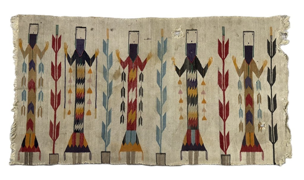 Navajo Fred Harvey Yei Rug ca. 1920  32