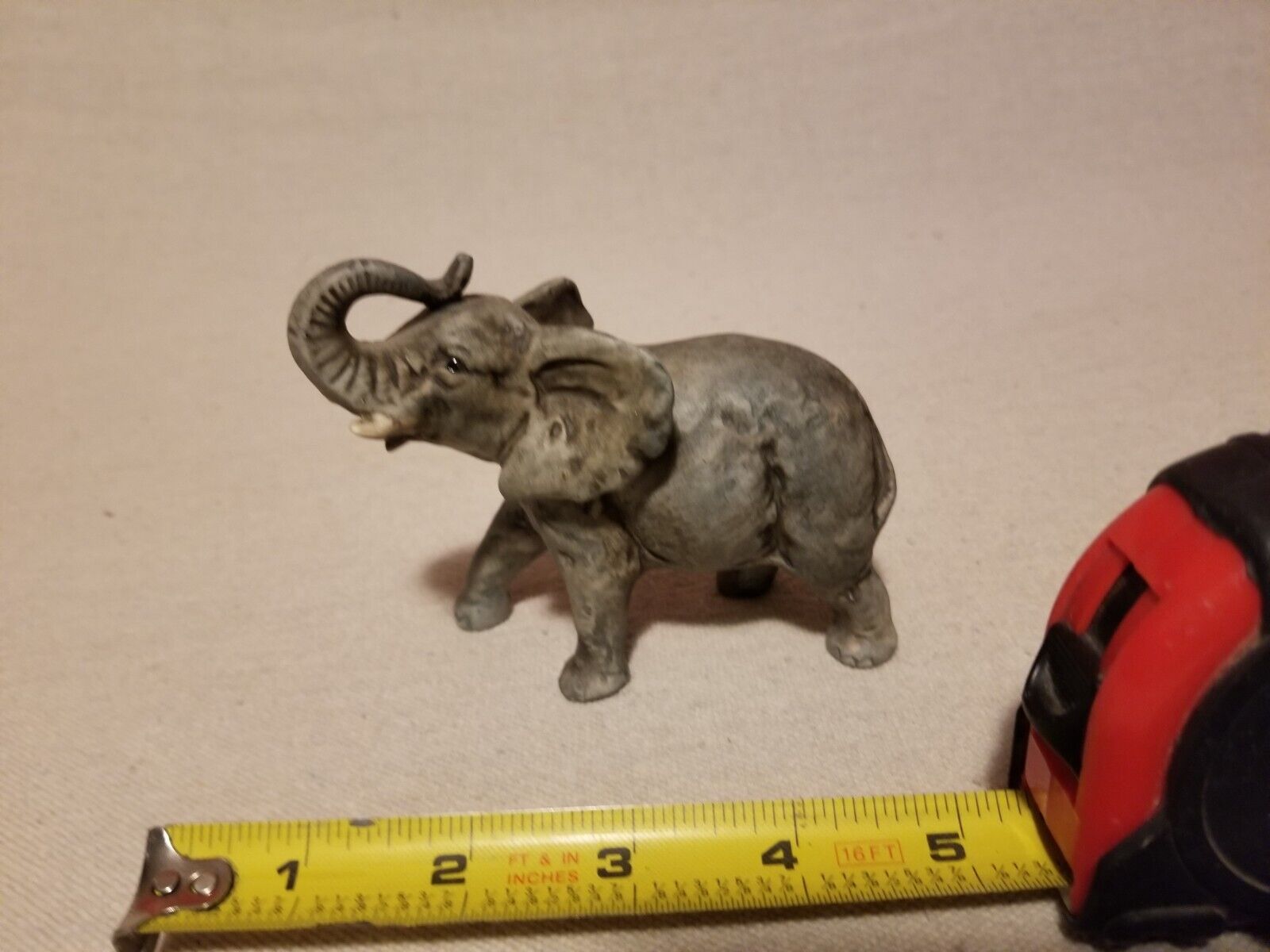 Realistic Looking Elephant Figurine 