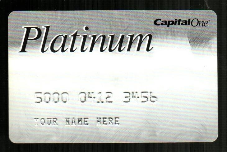 CAPITAL ONE Platinum ( 2000\'s ) Promotional Card V3.2