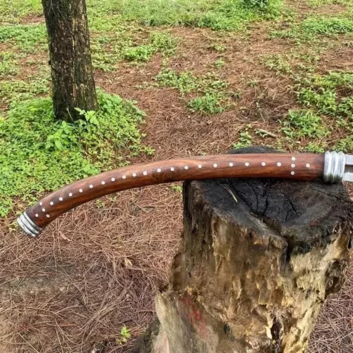 Custom Handmade Carbon Steel Blade Viking Spear Sword | Hunting Sword Camping