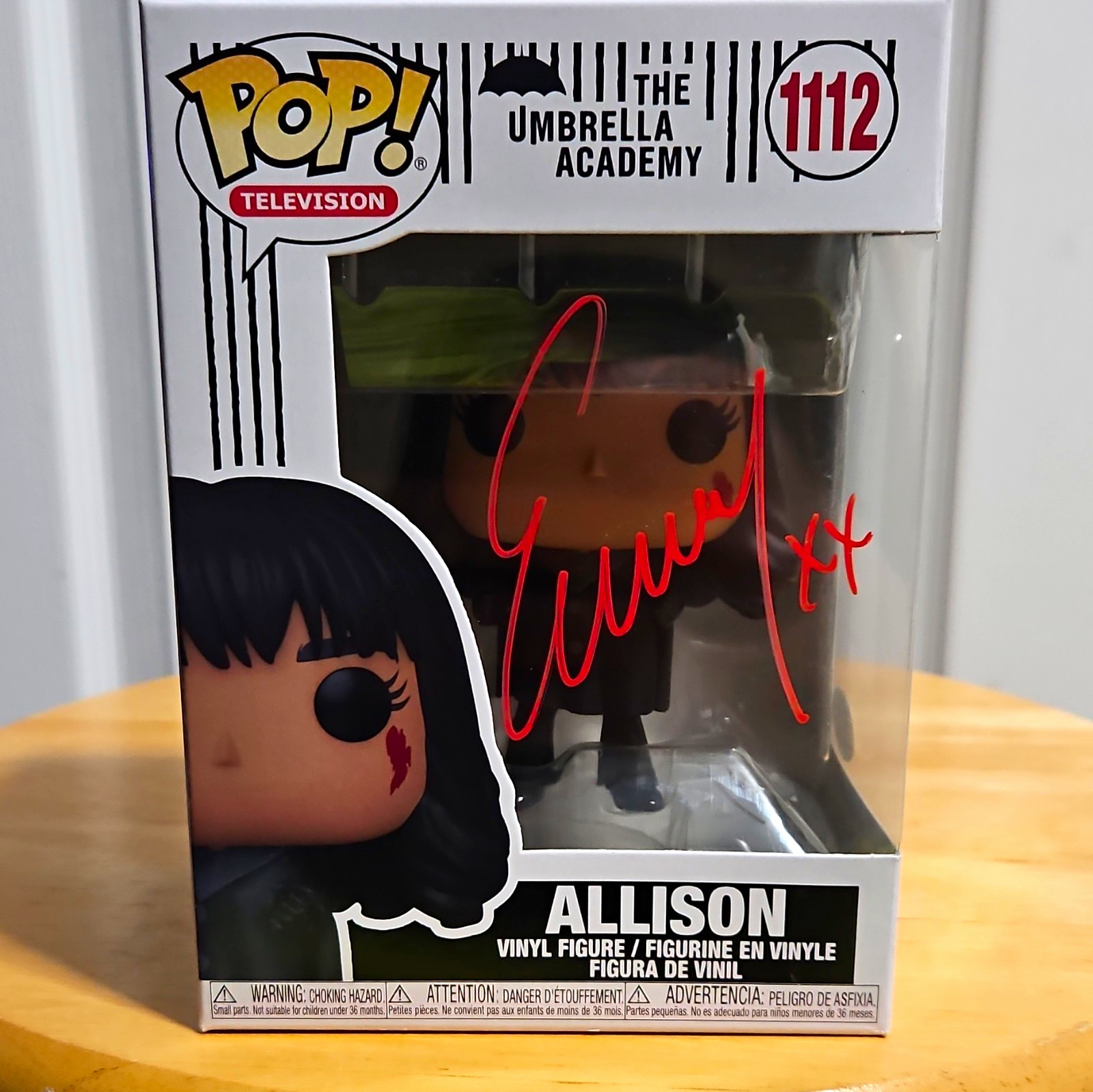 Emmy Raver-Lampman The Umbrella Academy Allison #1112 Signed Funko JSA WA256660
