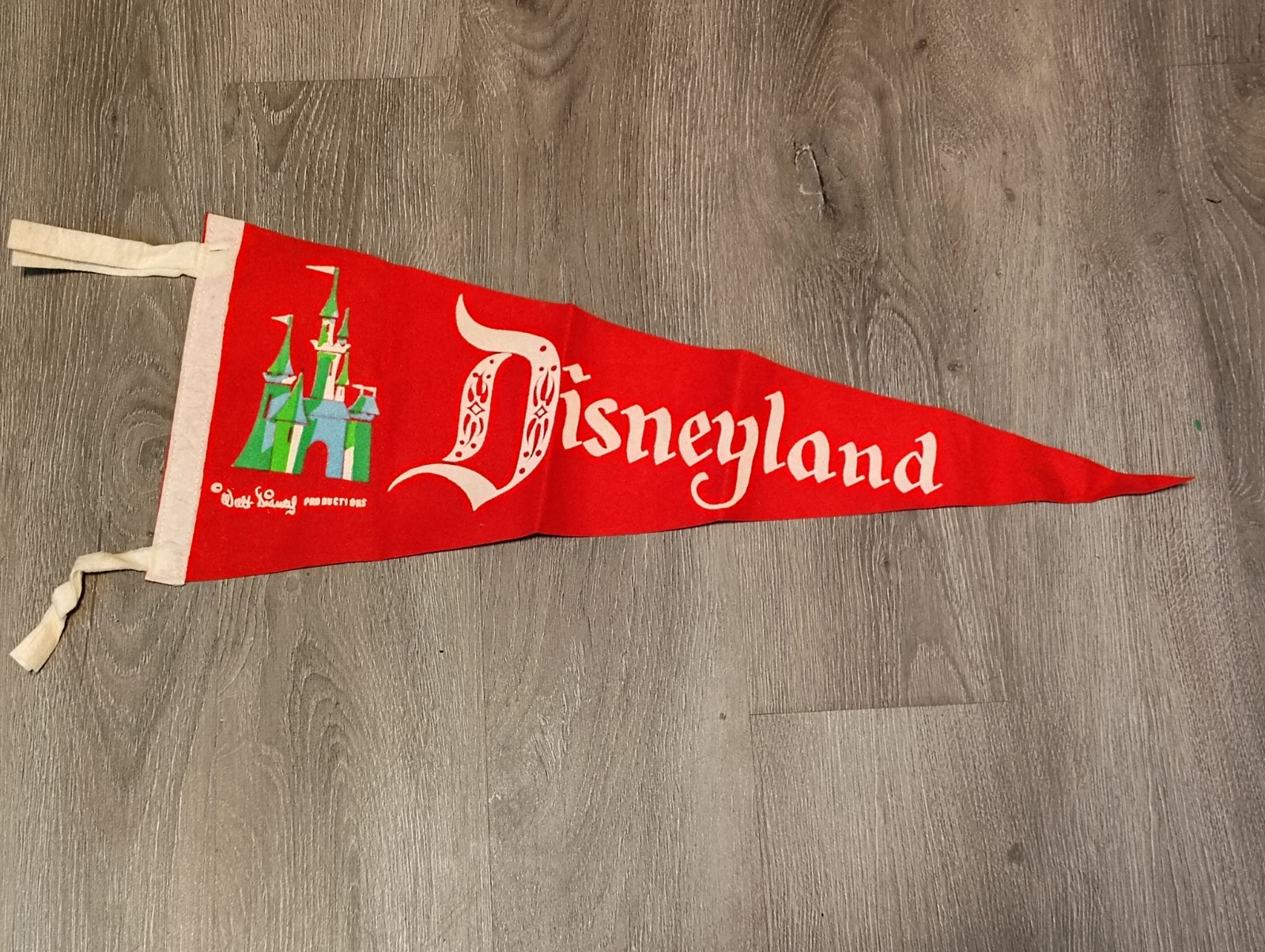 Vintage 1960's Disneyland pennant