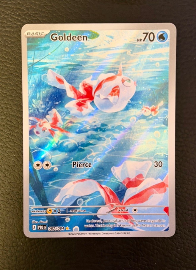 Pokémon TCG Goldeen 087/084 Pitch Black IR English - NM/M Pack Fresh Pokémon TCG Goldeen 087/084 Pitch Black IR English - NM/M Pack Fresh