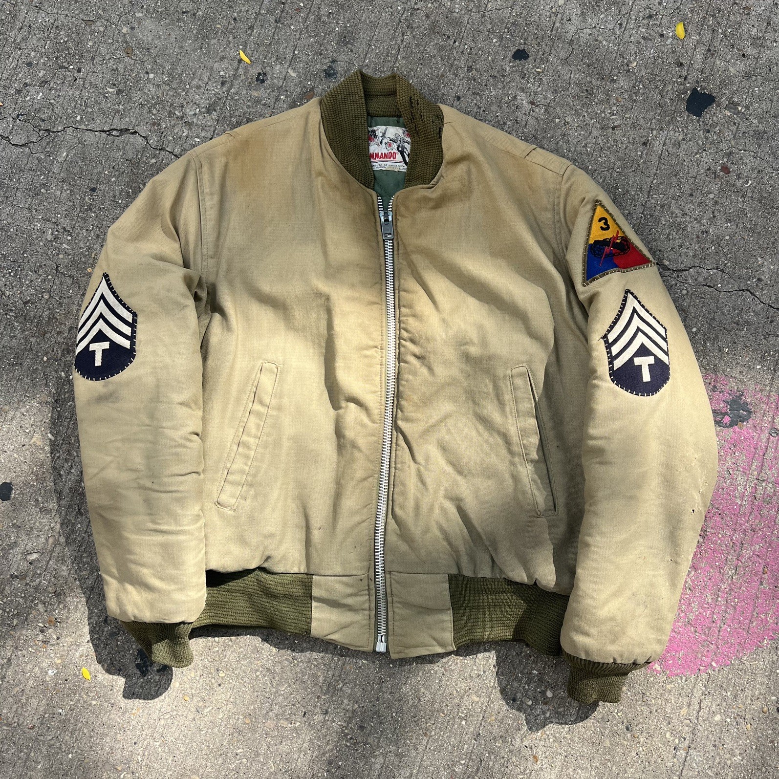 Vintage 1940s 50s WW2 Korea Tanker Jacket Private Purchase Movie Prop? Sz Large
