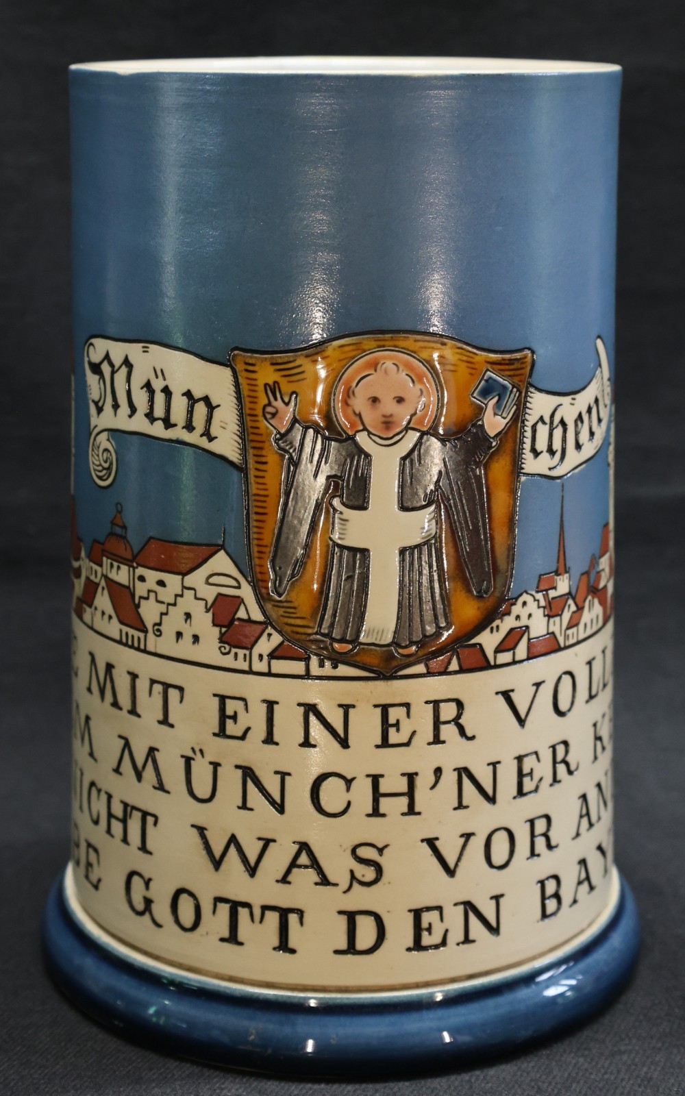 Mettlach Münchner Kindl (Munich) 2002 Large 1 Liter Stein (No Lid) Mettlach Münchner Kindl (Munich) 2002 Large 1 Liter Stein (No Lid)