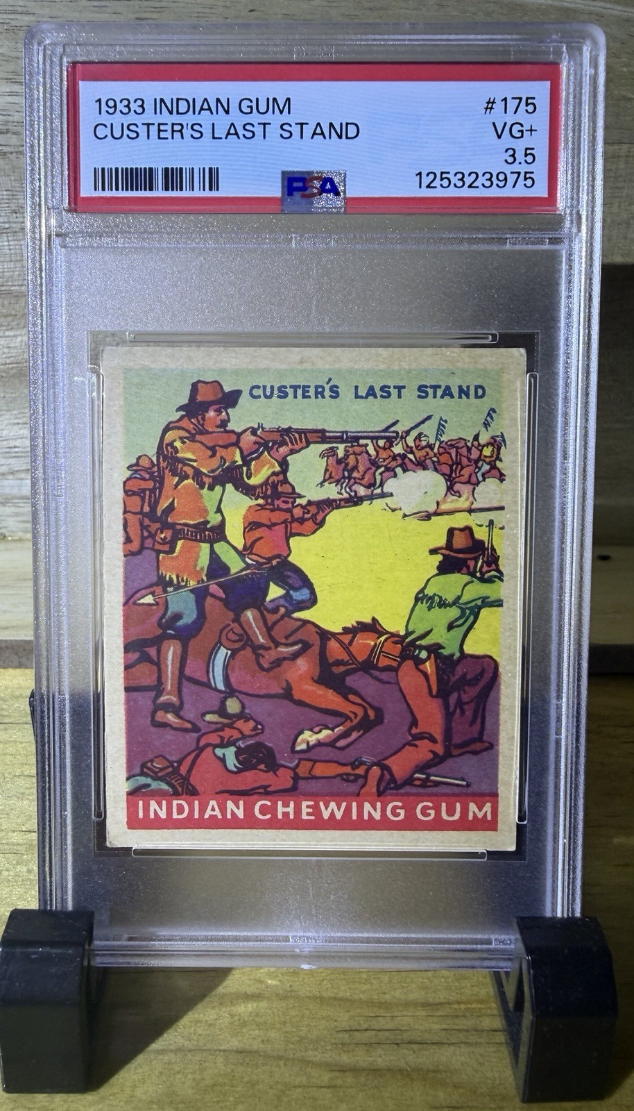 Original 1933 Indian Gum Custer's Last Stand #175 PSA graded / Non Sports Card