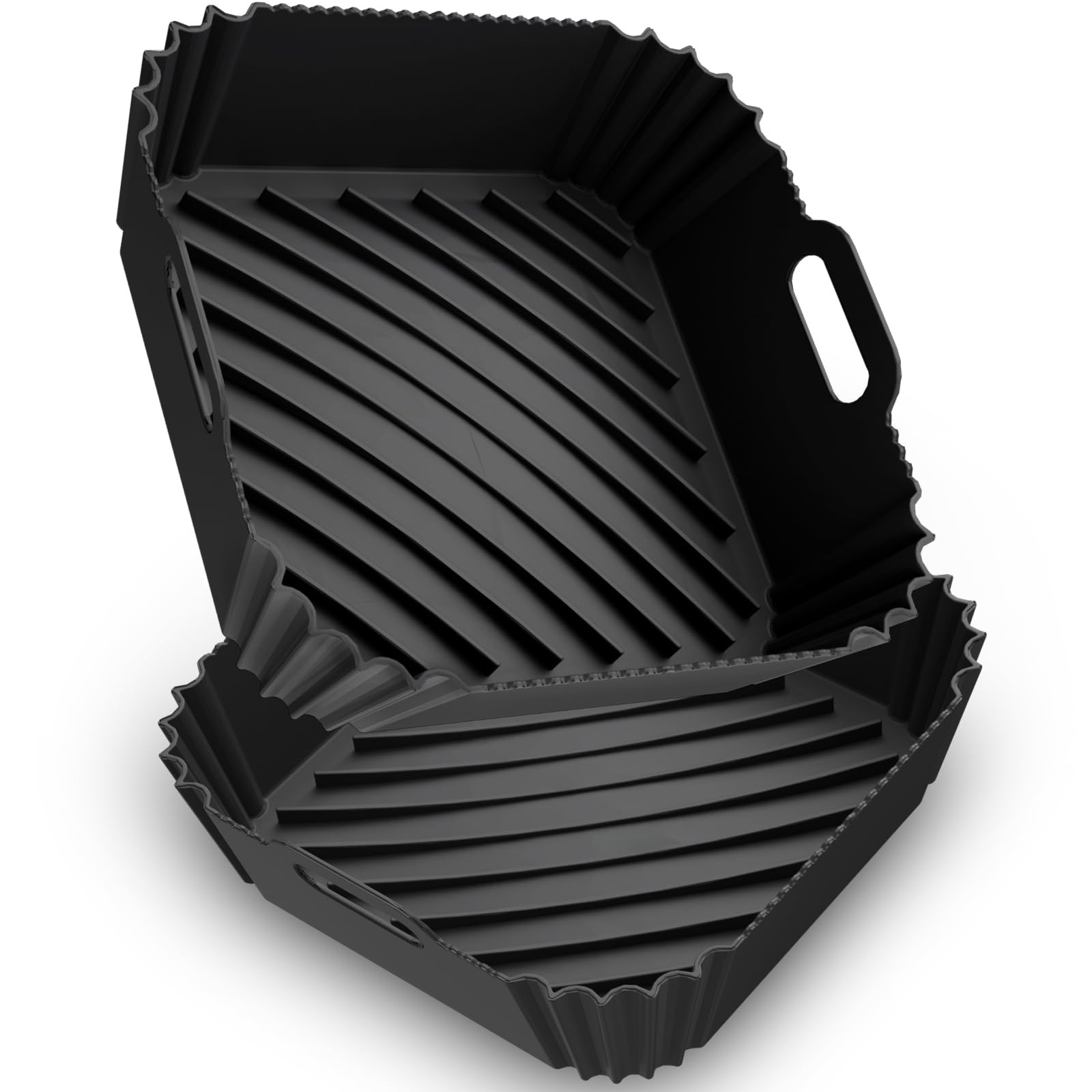 Air Fryer Silicone Liners 2 Pack, Reusable Square Air fryer Basket Liners, 4-... Air Fryer Silicone Liners 2 Pack, Reusable Square Air fryer Basket Liners, 4-...