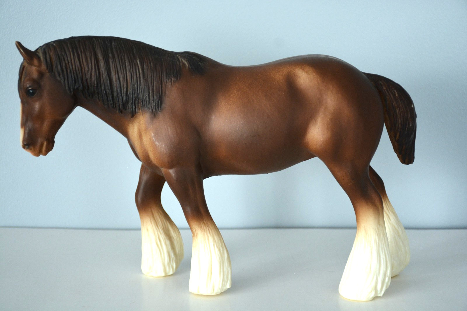 Breyer #96 Shire Honey Sorrel Mare 1970s C. Hess Traditional USA Mark Vintage