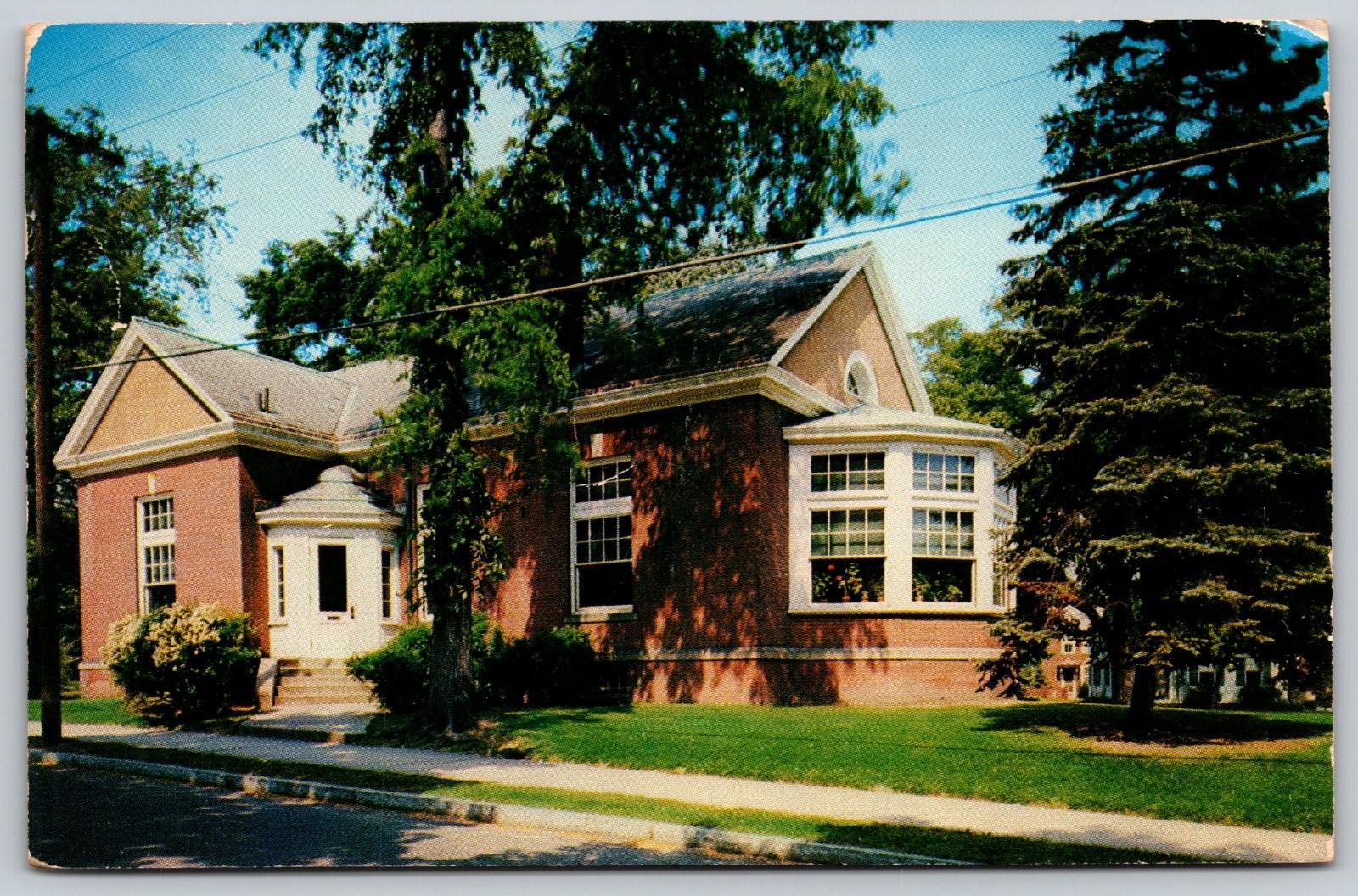 South Hadley Falls Public Library Massachusetts Postcard PC232