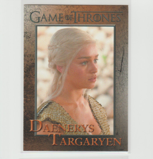 2012 Game of Thrones Season/Series 1 DAENERYS TARGARYEN 1st Card Emilia Clarke