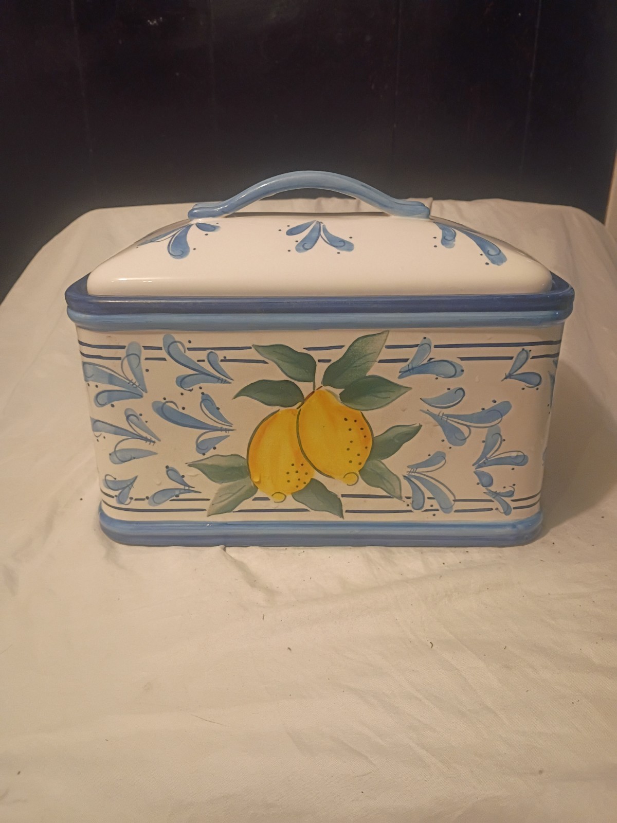 Vintage Stonelite Inspirado Blue And White Lemon 11\