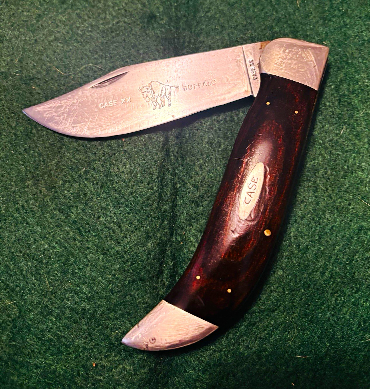 Vtg 1973 Case XX Buffalo P172 7Dot Knife