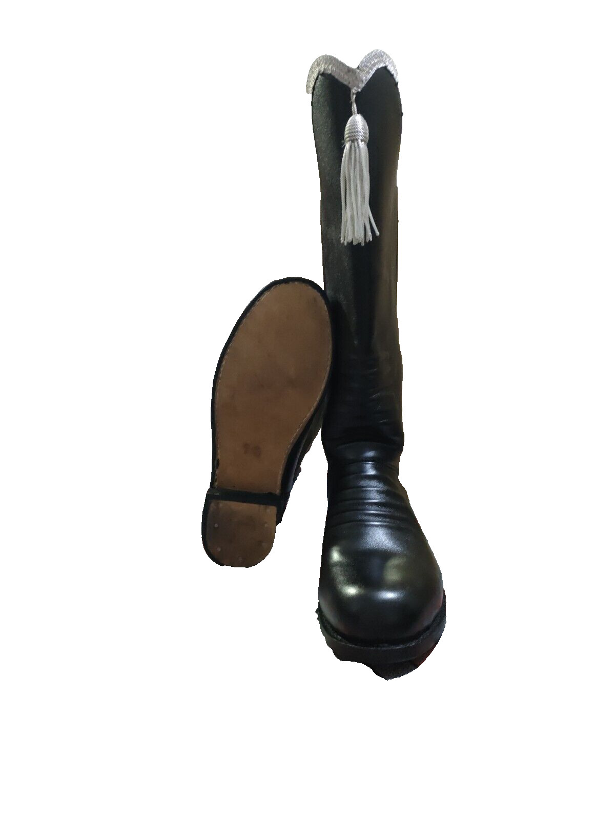 Hand Made WW2 Hessian Military Boot Repro With Golden Tassel & Trim