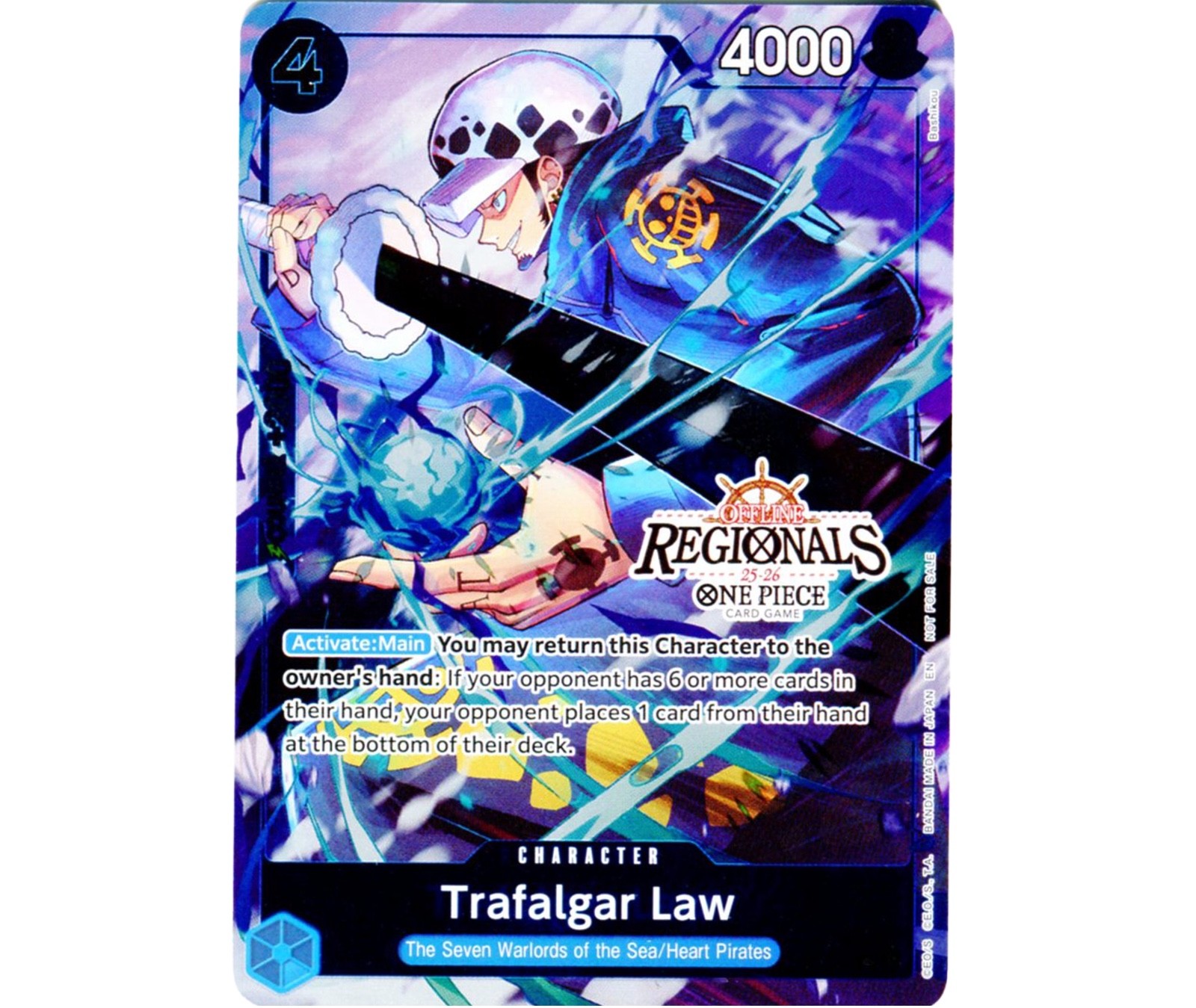Trafalgar Law OP07-047 Regionals Stamp ONE PIECE Card Game English NM