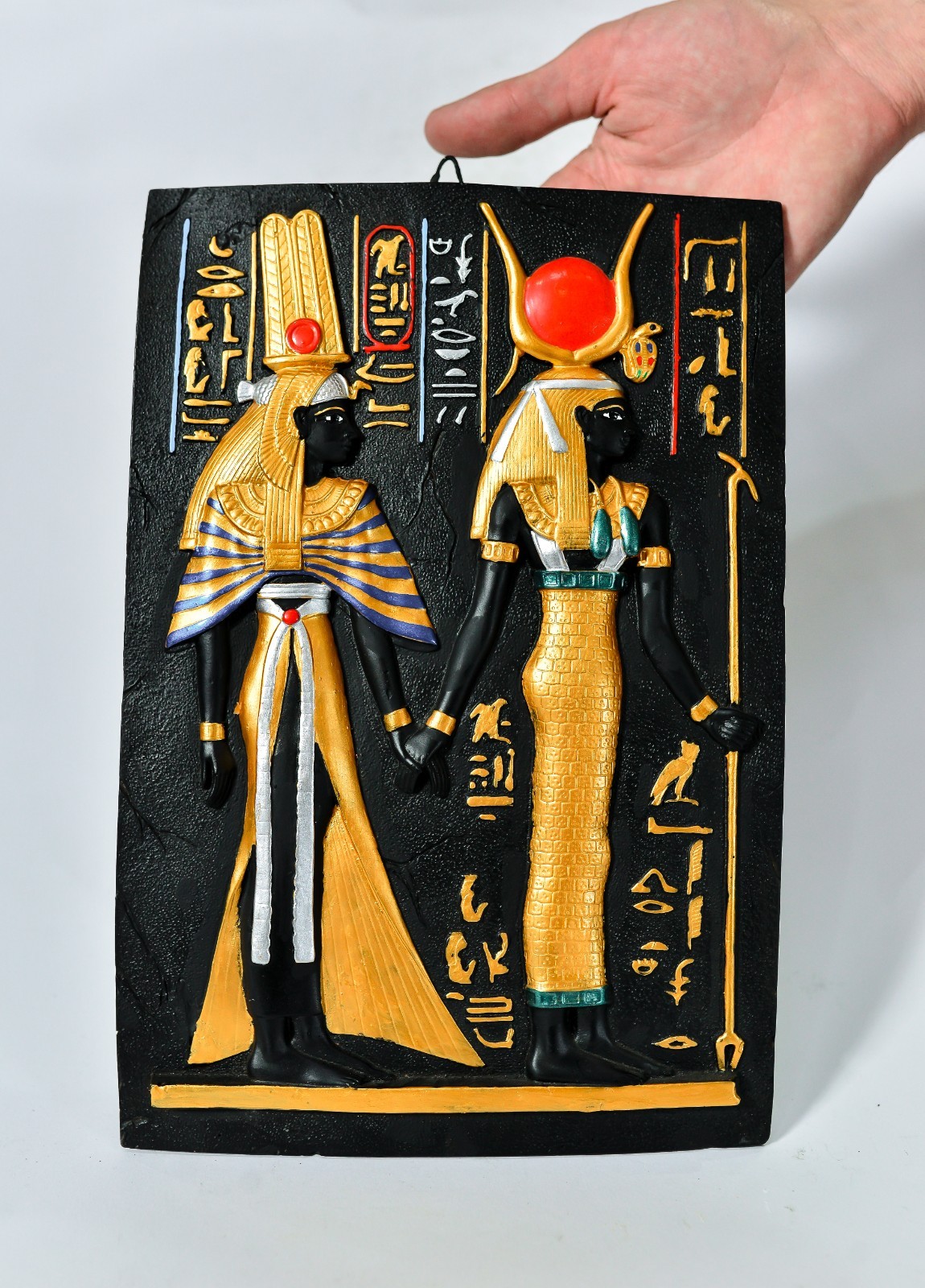 Wall Relief Egyptian Isis leading Queen Nefertari Valley of the Queens Tomb