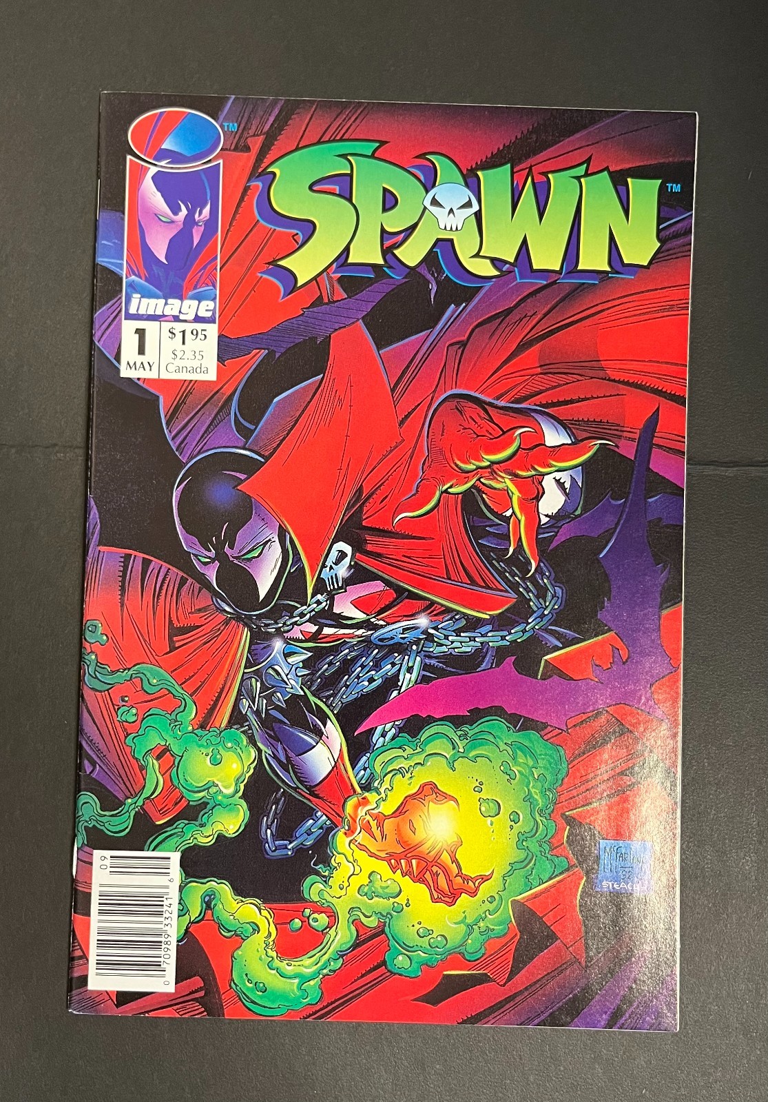 Spawn #1 Newsstand Edition (1992, Image Comics) VF-NM Spawn #1 Newsstand Edition (1992, Image Comics) VF-NM