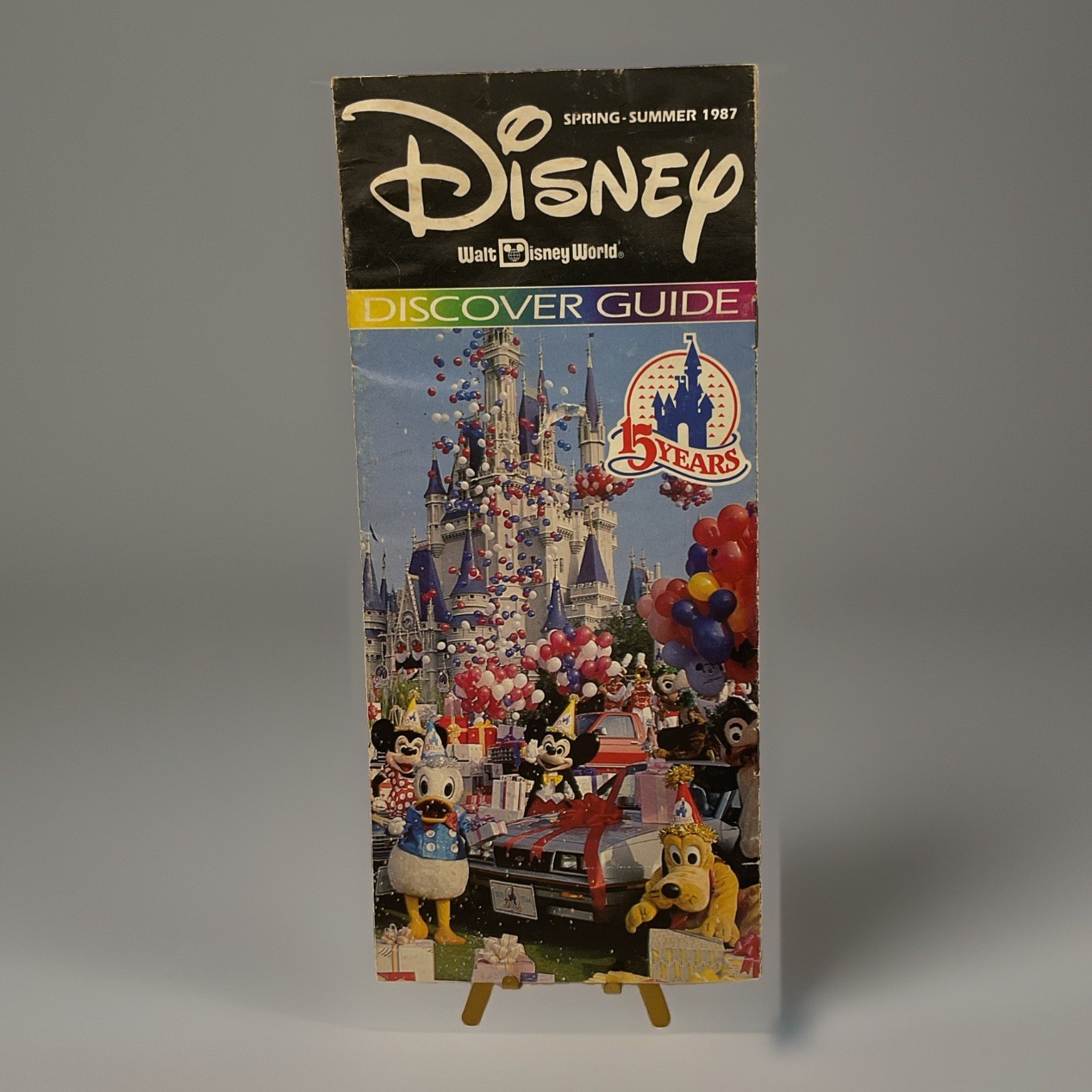 1987 Walt Disney World Discover Guide Map Brochure 15 Years Spring - Summer 1987 1987 Walt Disney World Discover Guide Map Brochure 15 Years Spring - Summer 1987