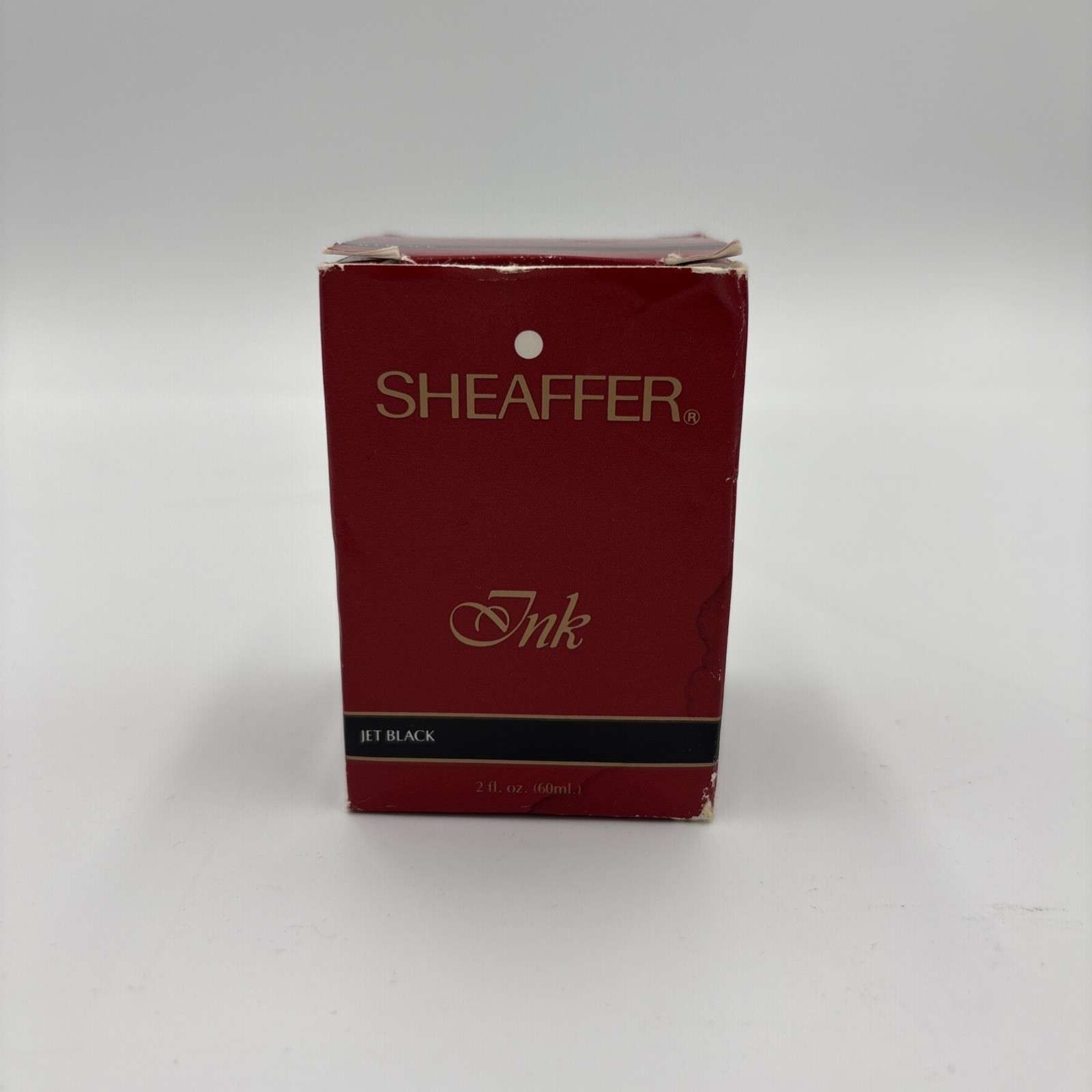 Vintage Sheaffer Skrip Black Fountain Pen Ink Bottle 50ml 2oz Boxed USA Made New