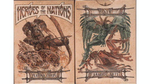 Heroes of the Nations (Dark Version) Playing Cards - Out Of Print