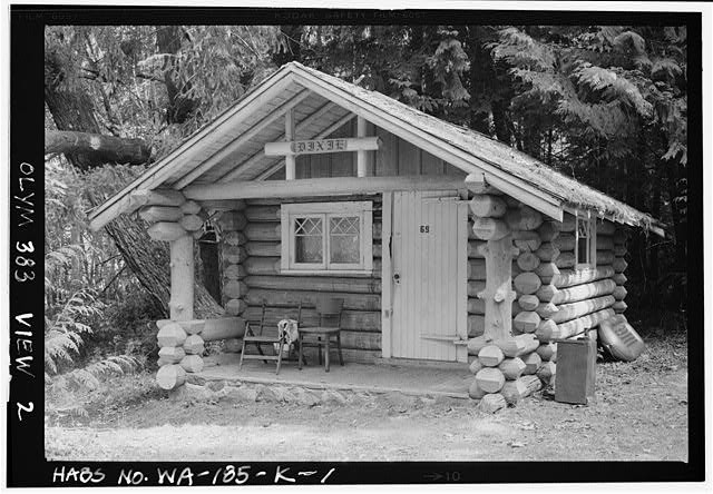 Barnes Point Lake Crescent Washington 1930s Rosemary Inn Dixie Cabin Log Cabin