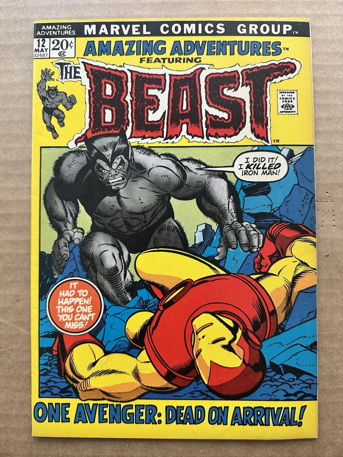 Amazing Adventures #12 2nd Mutated Beast, Englehart, Sutton (Marvel 1972) VF-/VF Amazing Adventures #12 2nd Mutated Beast, Englehart, Sutton (Marvel 1972) VF-/VF