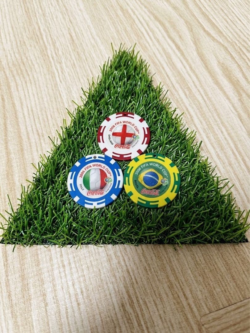 2006 FIFA World Cup Coca-Cola Golf Ball marker 3 Powerhouse Countries Set