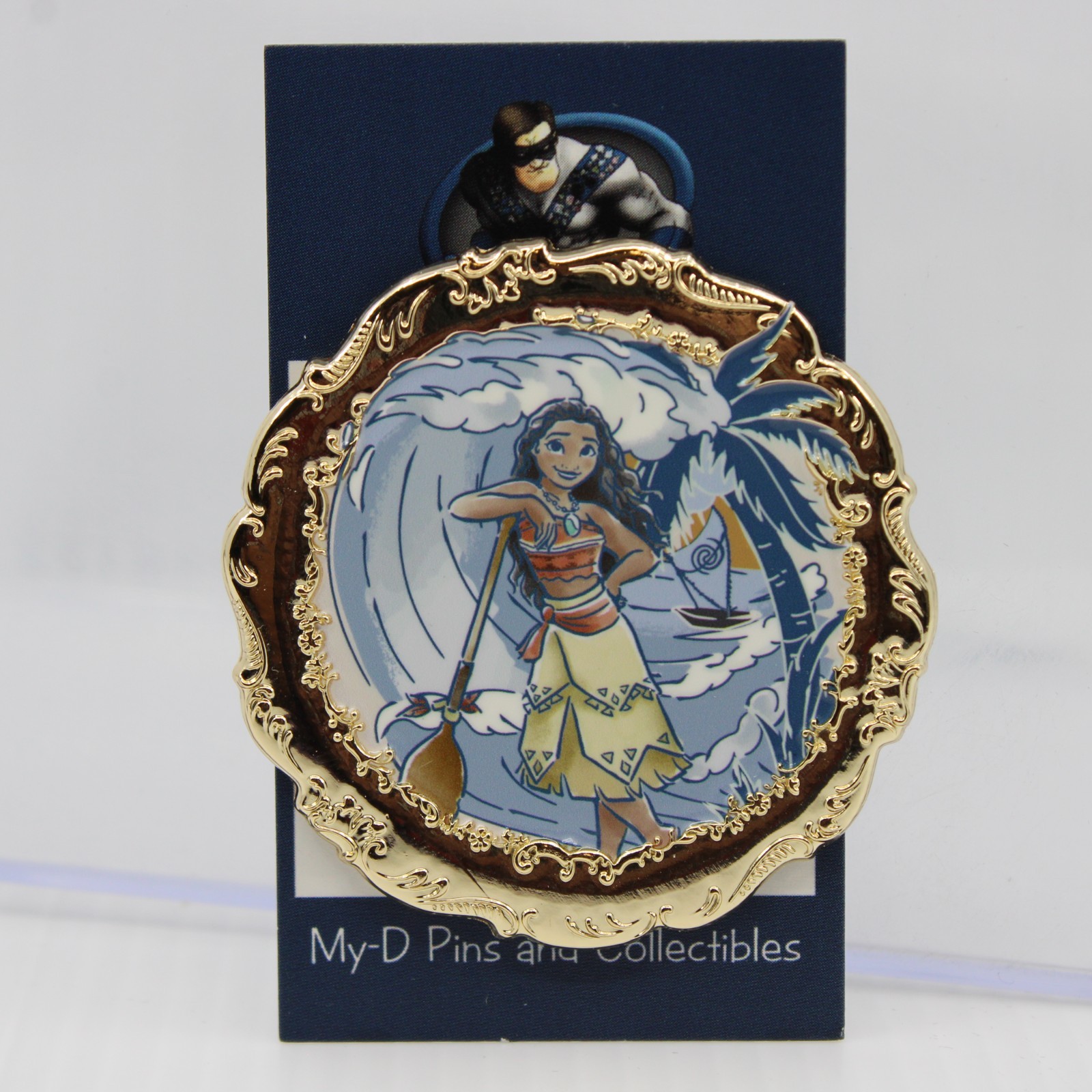 A5 Disney LE Pin PALM Pink A La Mode Princess Vintage Plates Mystery Moana