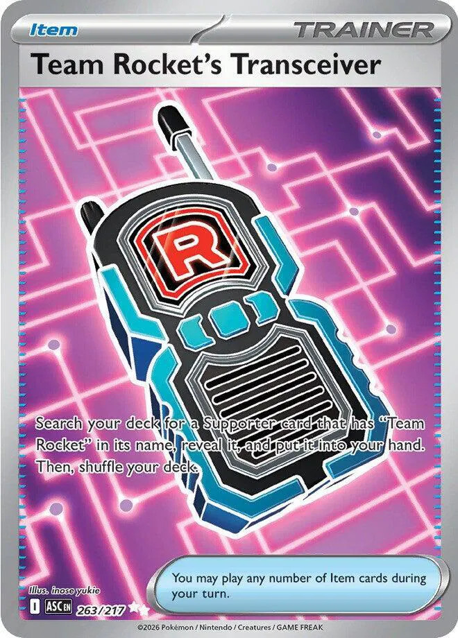 Pokemon - 263/217 - Team Rocket's Transceiver - Ascended Heroes Pokemon - 263/217 - Team Rocket's Transceiver - Ascended Heroes