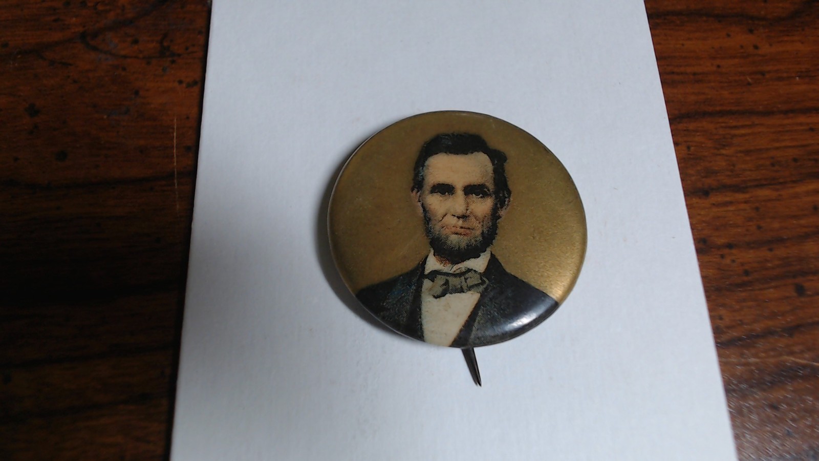 Antique 1910 Abraham Lincoln Early Pin / Button - Vintage Politics