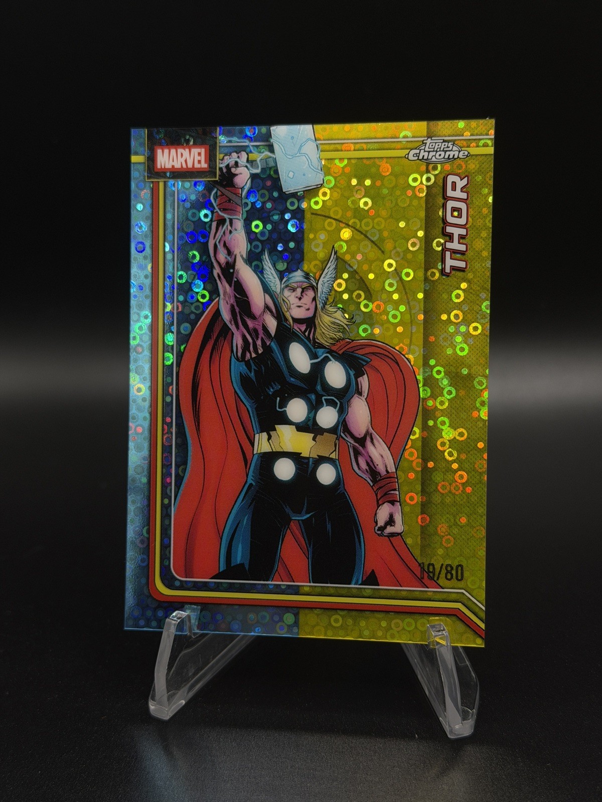 2026 Topps Chrome Marvel Comics #177 Thor Dazzler’s Rhythm Refractor #/80