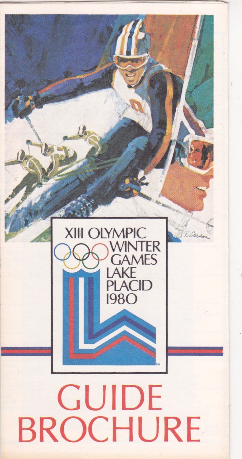 1980 Lake Placid Winter Games Events Schedule & Guide Brochure