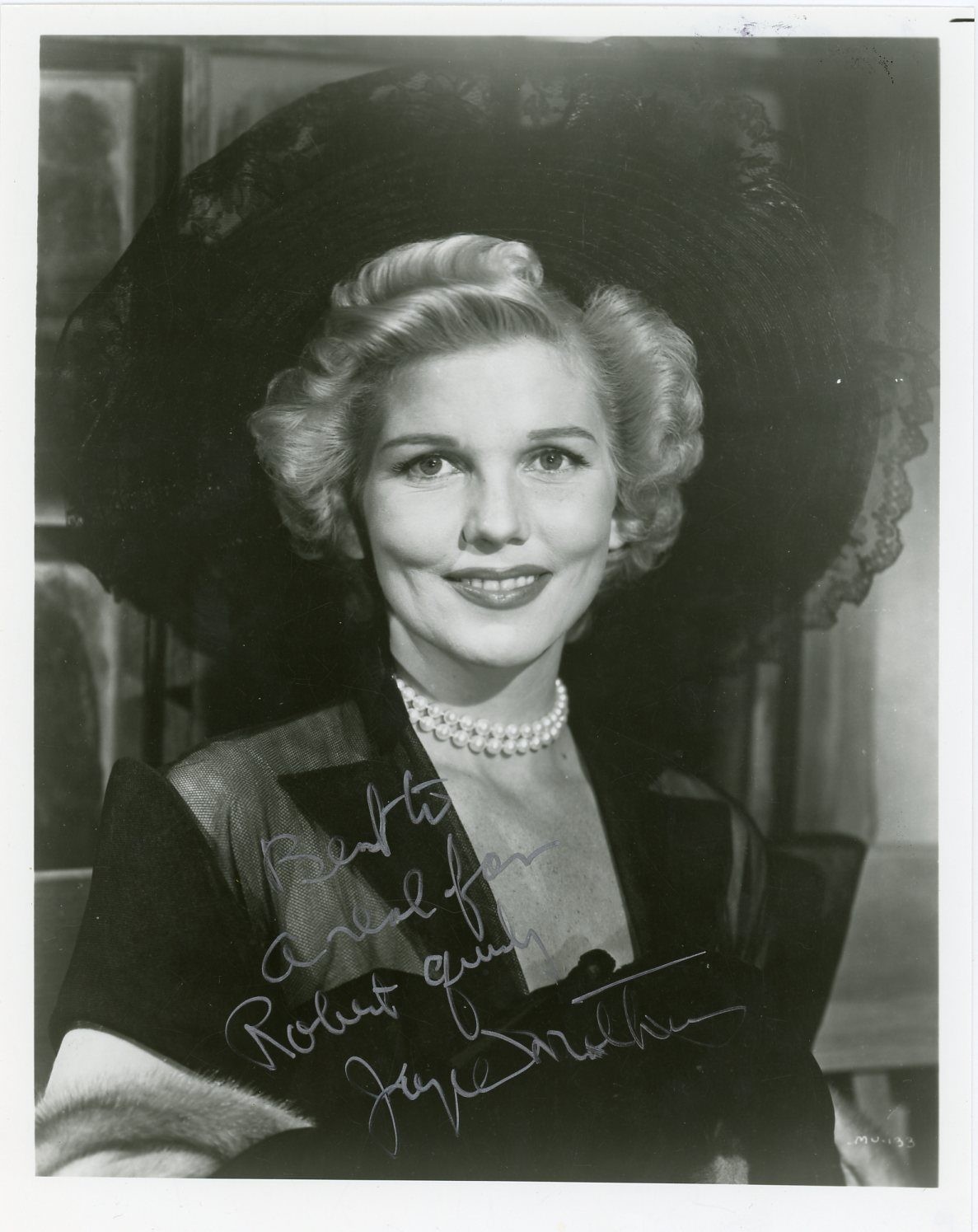Joyce Brothers - Signed B&W Photograph