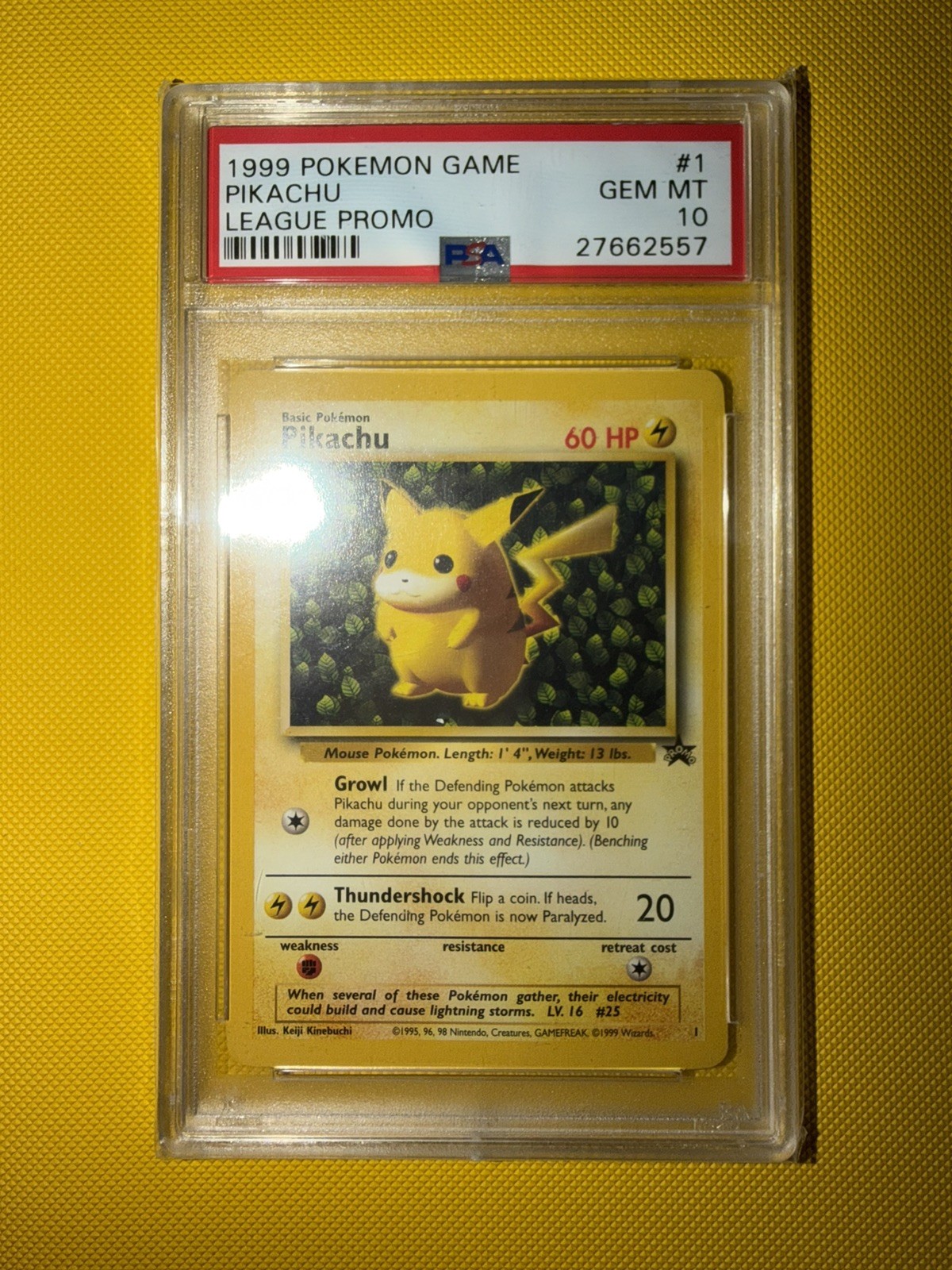POKEMON 2000 BLACK STAR PROMO #1 IVY PIKACHU PSA 10 WOTC ENGLISH - POP 367