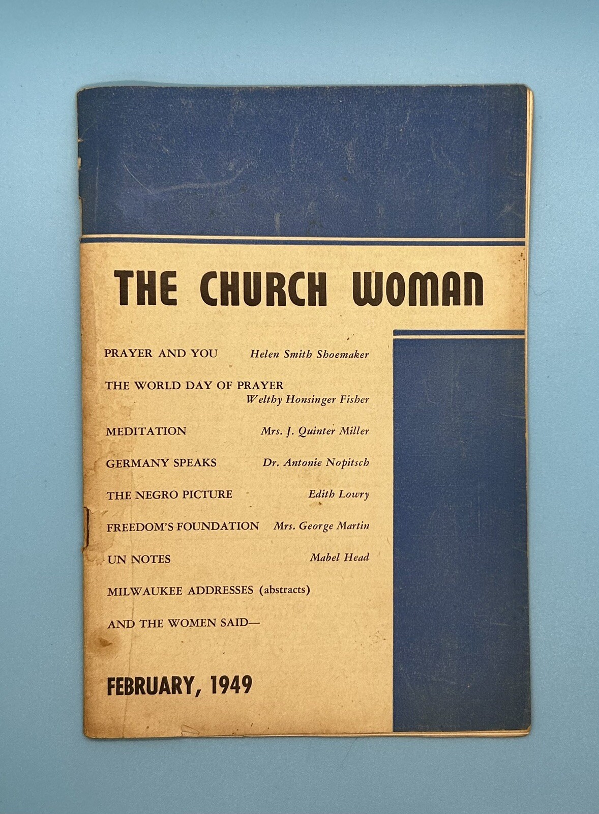 The Church Woman February 1949 Pamphlet By United Council Of Church Women